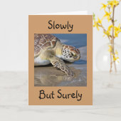 "LANGZAAM, MAAR SURELY" voor UW **40e BIRTHDAY* Kaart (Gele Bloem)