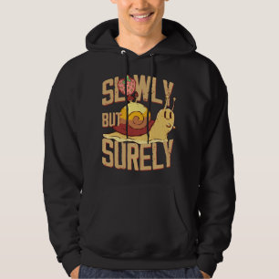 Langzaam maar toch stevig slak met kraanband L Hoodie