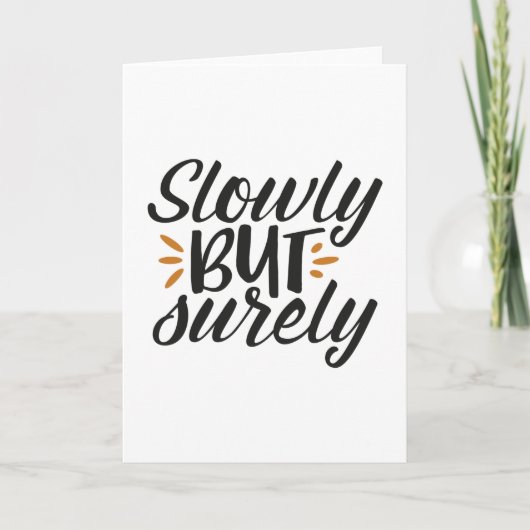 Langzaam maar zeker kaart (Voorkant)