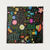 Langzaam met de hand getekend illustratiepatroon wandkleed (Voorkant (horizontaal))