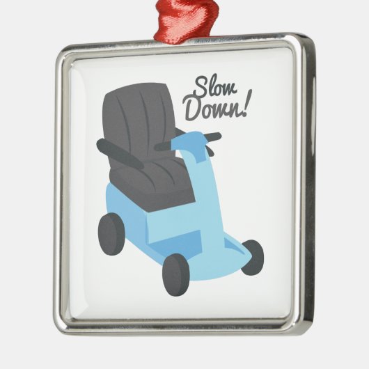 Langzaam! Metalen Ornament (Links)