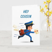 ** LANGZAAM NEEF** EN GENIET VAN JE VERJAARDAG KAA KAART (Gele Bloem)