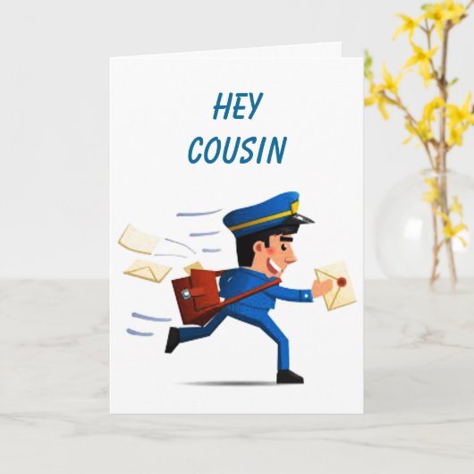 ** LANGZAAM NEEF** EN GENIET VAN JE VERJAARDAG KAA KAART (Gele Bloem)