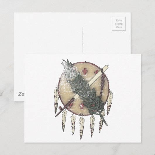 Langzaam verdwenen Dreamcatcher Briefkaart (Voorkant / Achterkant)