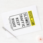 Langzaam verkeer houdt juiste Sticker (Envelop)