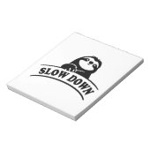 LANGZAAM VERLAGEN NOTITIEBLOK (Linkerzijde)