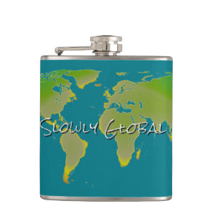Langzaam wereldwijde FLASK Heupfles