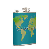 Langzaam wereldwijde FLASK Heupfles (Rechts)