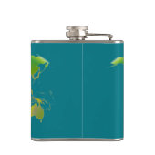 Langzaam wereldwijde FLASK Heupfles (Achterkant)