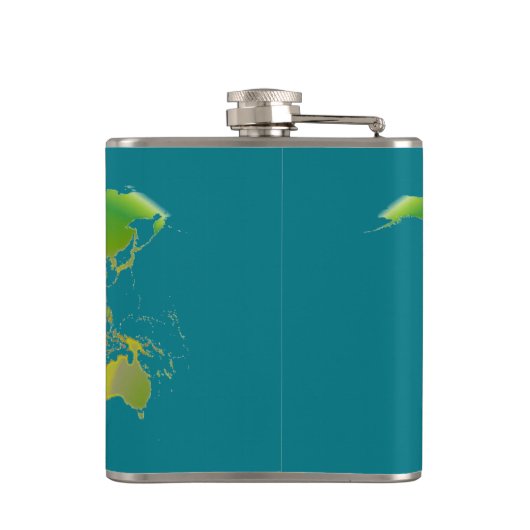 Langzaam wereldwijde FLASK Heupfles (Achterkant)