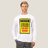 Langzaam werk in uitvoering Tri-Blend shirt (Voorkant)