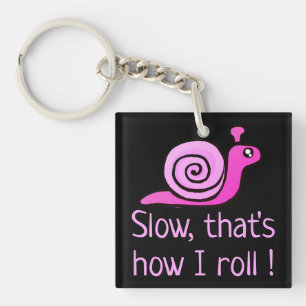 Langzaam, zo loop ik. sleutelhanger