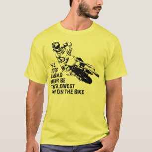 Langzaamste Deel Dirt Bike Motocross T-shirt Grapp