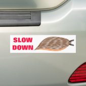 Langzame Bumpersticker (Op auto)