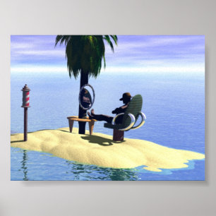 Langzame dag in de winkel poster