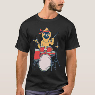 Langzame drummer - sleuf zwaar metalen Gezegde - D T-shirt