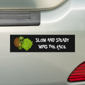 Langzame en gestage Bumpersticker (Op auto)