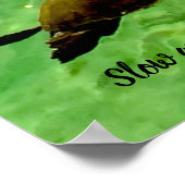 Langzame en gestage wint de race poster (Hoek)