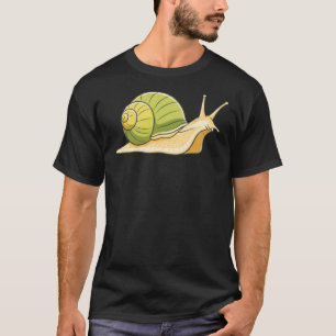 Langzame en Stabiele Slak Illustratie-Kalme Lage E T-shirt