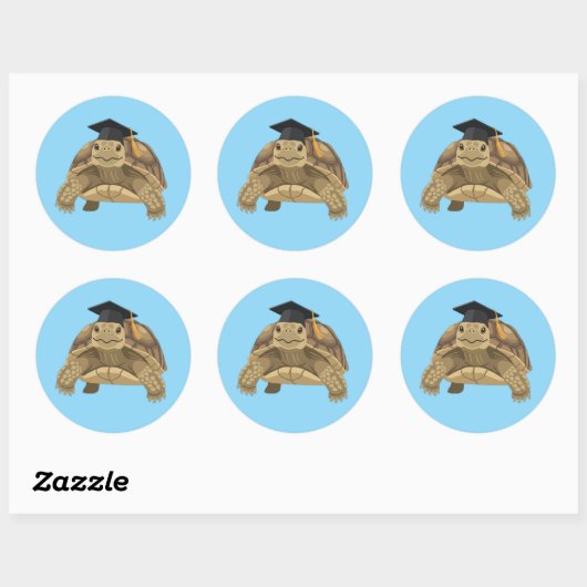 Langzame gestage grad sticker - schildpad aangepas (Vel)