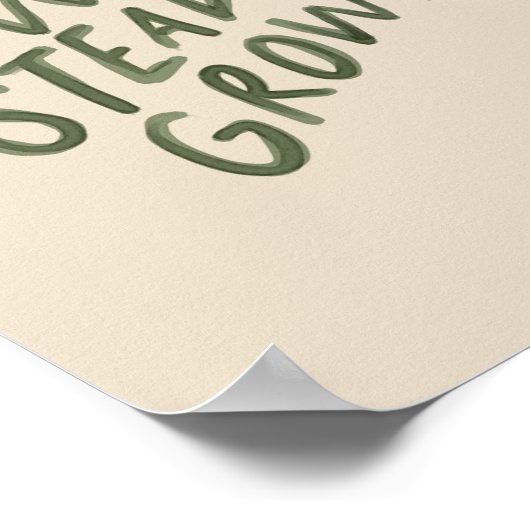 Langzame gestage groei - Inspirerend prijsopgave - Poster (Hoek)