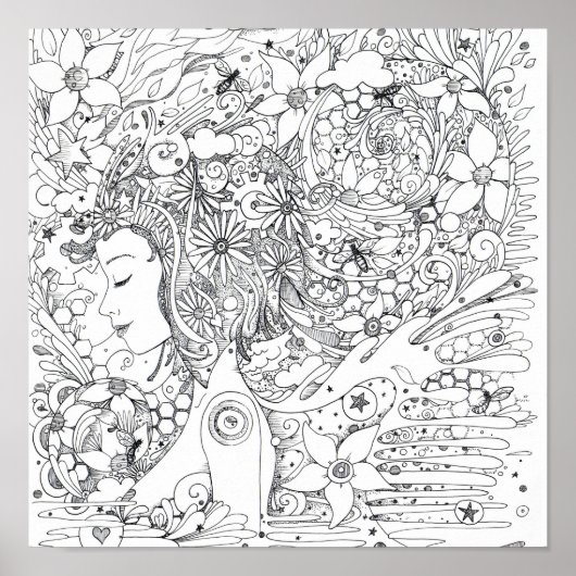 Langzame handen - poster afdrukken (Voorkant)