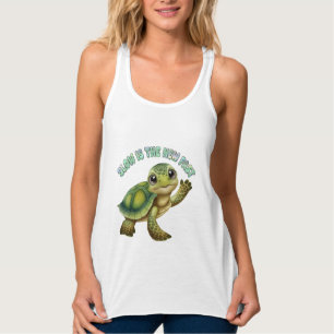 Langzame Hustle Zoete Reis Schildpad Tanktop