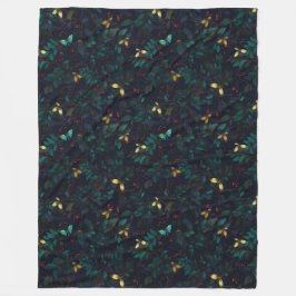 Langzame insecten op donkere vloed fleece deken