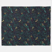 Langzame insecten op donkere vloed fleece deken (Voorkant (Horizontaal))