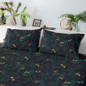 Langzame insecten op donkere vloed kussensloop