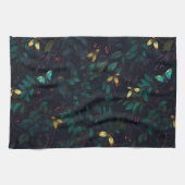 Langzame insecten op donkere vloed theedoek (Horizontaal)