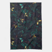 Langzame insecten op donkere vloed theedoek (Verticaal)