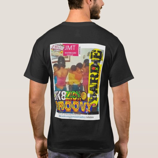 LANGZAME JAM. RUN GRATIS Basic Donker T-shirt (Achterkant)