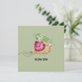 Langzame Jenever Feestdagenkaart (Staand voorkant)