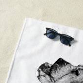 Langzame kust, vrolijke Botten Strandlaken (In situ)