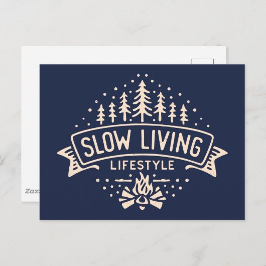 Langzame levensstijl briefkaart (Voorkant / Achterkant)