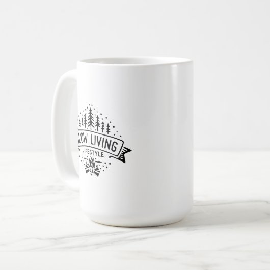 Langzame levensstijl koffiemok (Voorkant links)