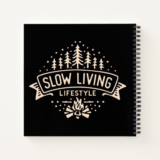 Langzame levensstijl notitieboek (Achterkant)