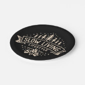 Langzame levensstijl papieren bordje (Gekanteld)