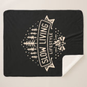 Langzame levensstijl sherpa deken (Voorkant (horizontaal))