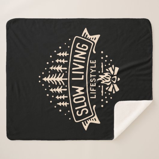 Langzame levensstijl sherpa deken (Voorkant (horizontaal))