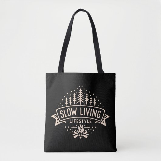 Langzame levensstijl tote bag (Voorkant)