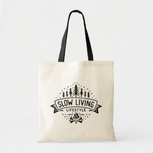 Langzame levensstijl tote bag