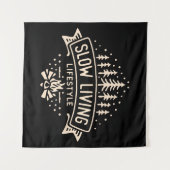 Langzame levensstijl wandkleed (Voorkant (horizontaal))