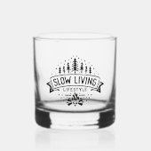 Langzame levensstijl whisky glas (Voorkant)