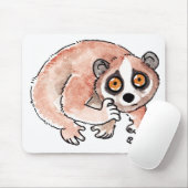 Langzame Loris Mousepad Muismat (Met muis)