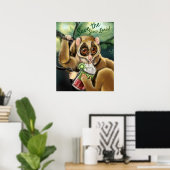 Langzame Loris Smoothie Poster (Thuiskantoor)