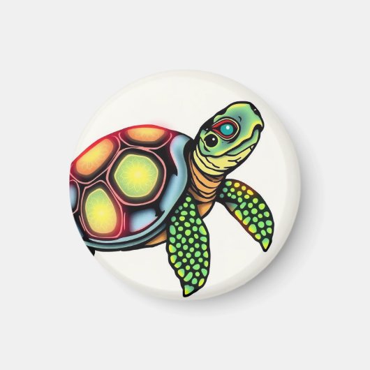 Langzame Maar Legendarische Schildpad Magneet (Voorkant)