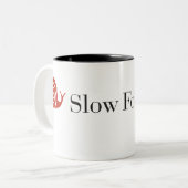 Langzame mok van de LevensmiddelenNYC met twee too (Voorkant links)