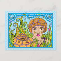 Langzame omlaag_ Briefkaart